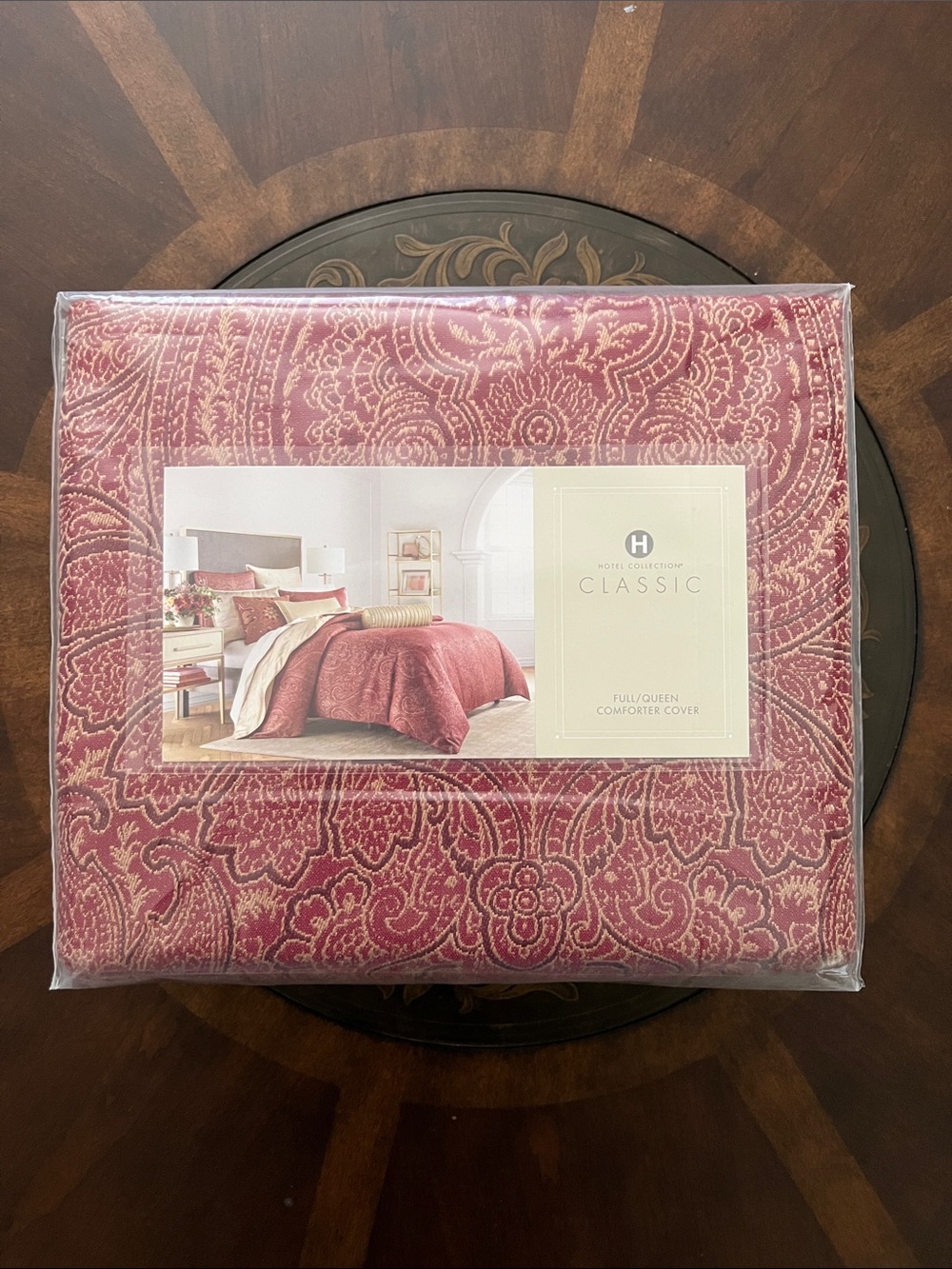 Hotel Collection Rose Paisley Duvet Cover - Deep Rose